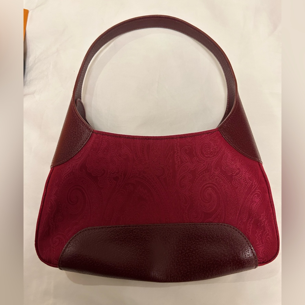 Authentic ETRO Elegant Burgundy Women's Bag